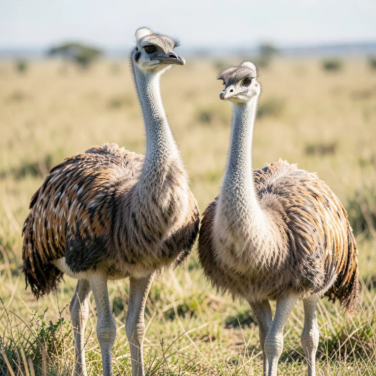 Rozdíly mezi pštrosem a emu v chování a vzhledu - ilustrační foto