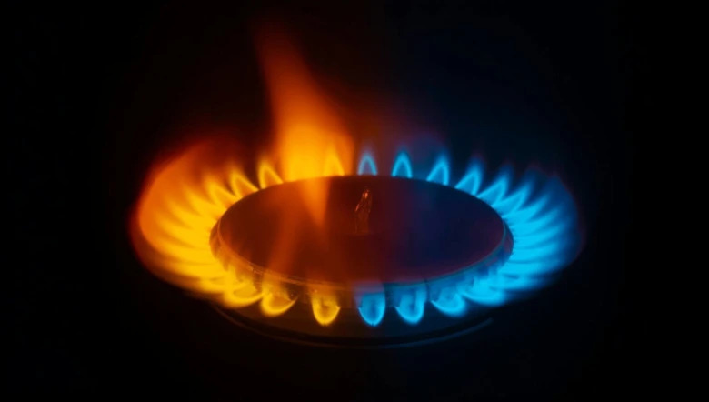 Gas stove flame colors